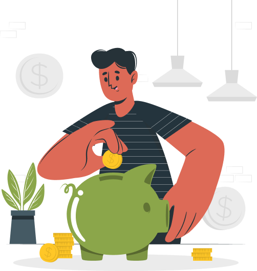 Person with shopping items